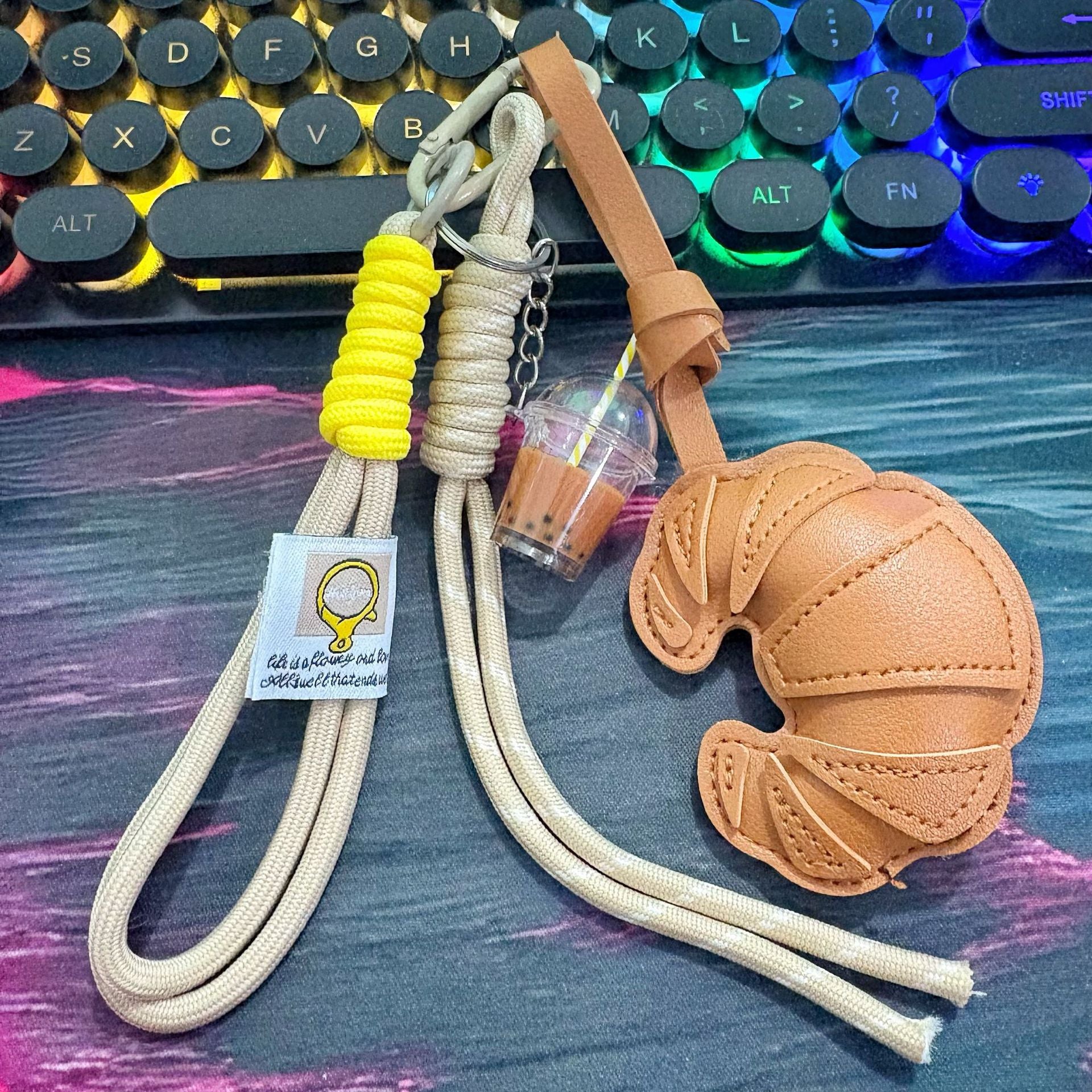Cross-border Miu Bag Pendant Dachshund Doll Pendant School Bag Car Pendant Advanced Sense Keychain Gift