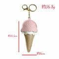 Factory Direct Sales Cute Girly Heart Ice Cream Keychain Versatile Bag Pendant Cute Ice Cream Pendant Cute