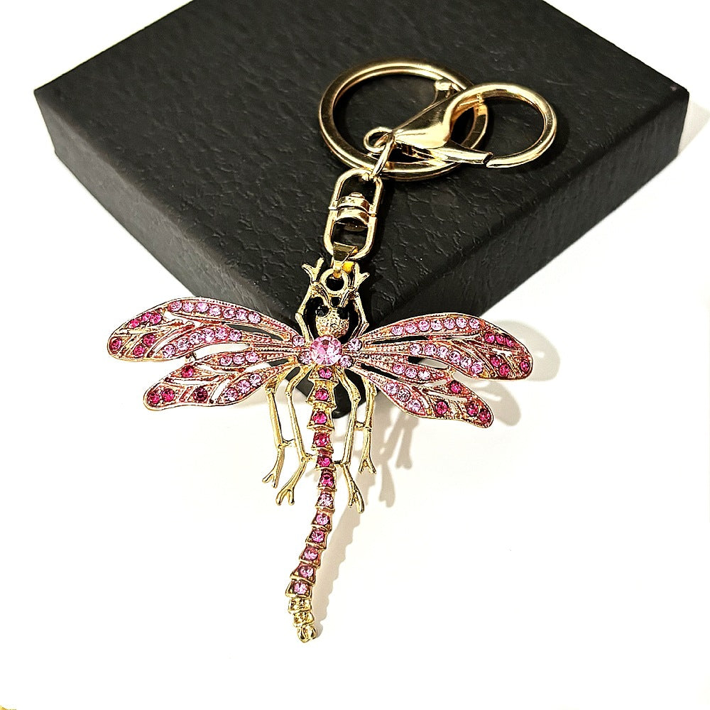 [Clearance specials] Cross-border European and American alloy diamond-encrusted cute animal keychain car pendant bag pendant