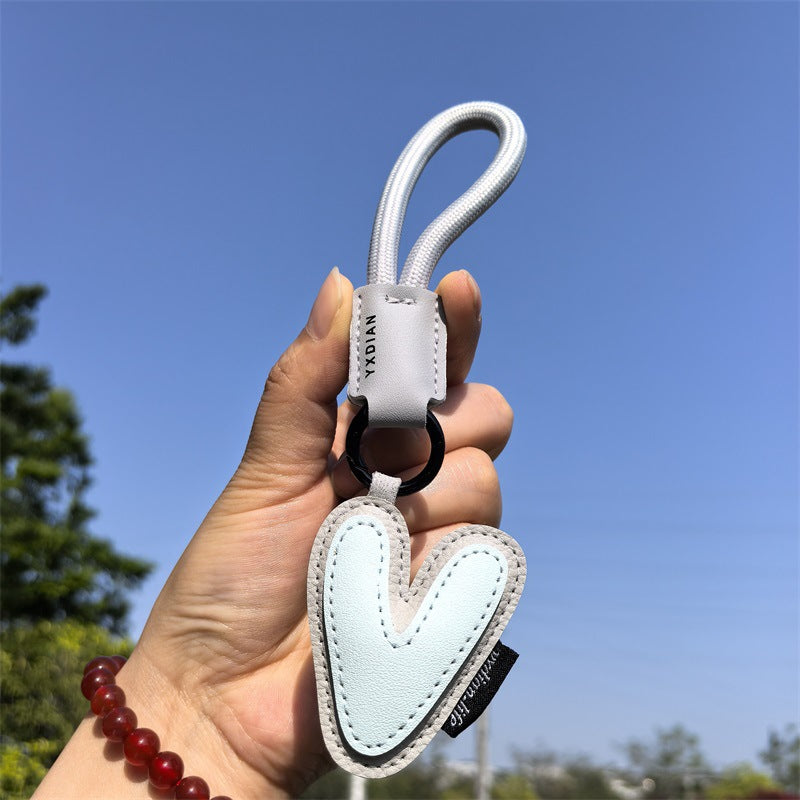 English Letter Cross-border Good Luck Keychain Pendant Anti-lost Couple Creative Personality Men's and Women's Wedding Gift Ins