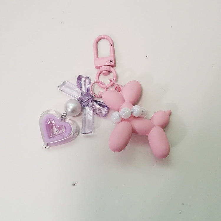 Little Red Book Ins Frosted Hand-felt Paint Blast Dog Finished Pendant Keychain Love Earphone Case Packaging Accessories