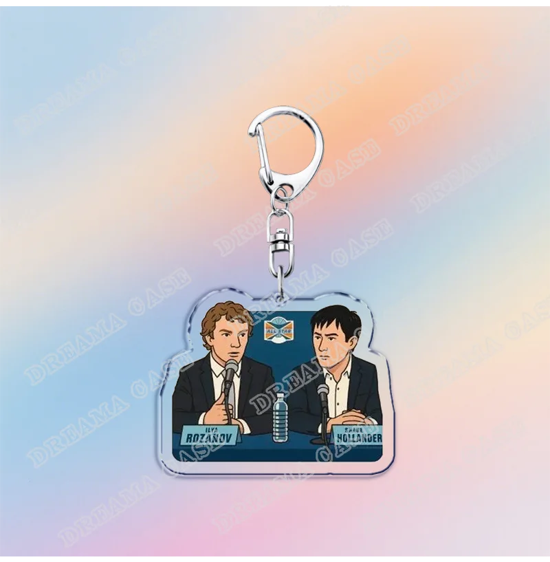 Hot Heated Rivalry Keychain for Accessorie Bag Chaim Shane Hollander Ilya Rozanov LGBT Lovers Keyrings Jewelry Freinds Gifts