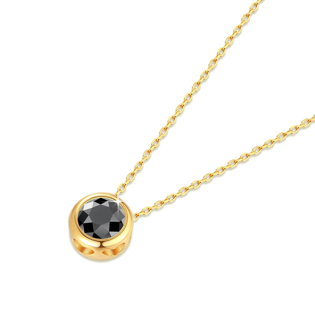 Real 18k Gold Necklace GRA Pink Moissanite Diamond Pendant 0.5ct/1ct Pure AU750 Fine Jewelry Wedding Anniversary Gift for Women