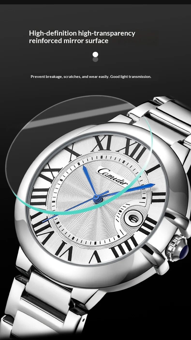 Blue Balloon Men's Watch Men's Waterproof Fashion Business Quartz Mens Warches Roman Numeral