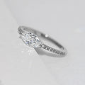 Wedding Rings For Women Simple Elegant Oval Zircon Light Gold Color Party Finger Ring Gift Fashion Jewelry R870