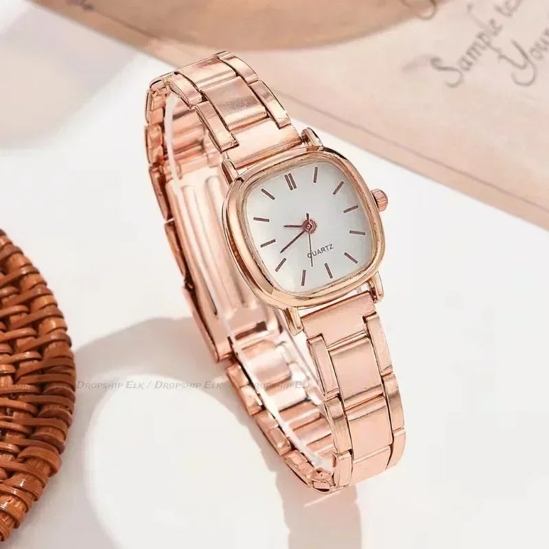 Luxury Wrist Watches for Women Fashion Analog Quartz Watch Stainless Steel Strap Ladies Watch Casual Digital Bracele Watch