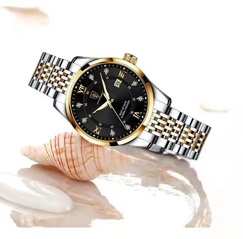 POEDAGAR Women Watches Luxury Fashion Ladies Quartz Watch Waterproof Luminous Date Stainless Stain Wristwatch Girlfriend Gift
