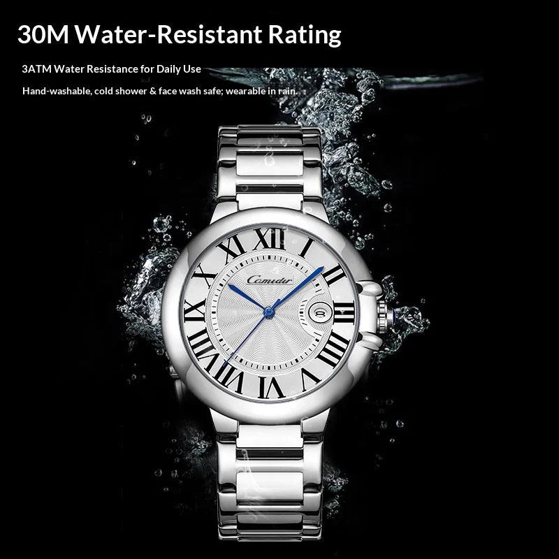 Blue Balloon Men's Watch Men's Waterproof Fashion Business Quartz Mens Warches Roman Numeral
