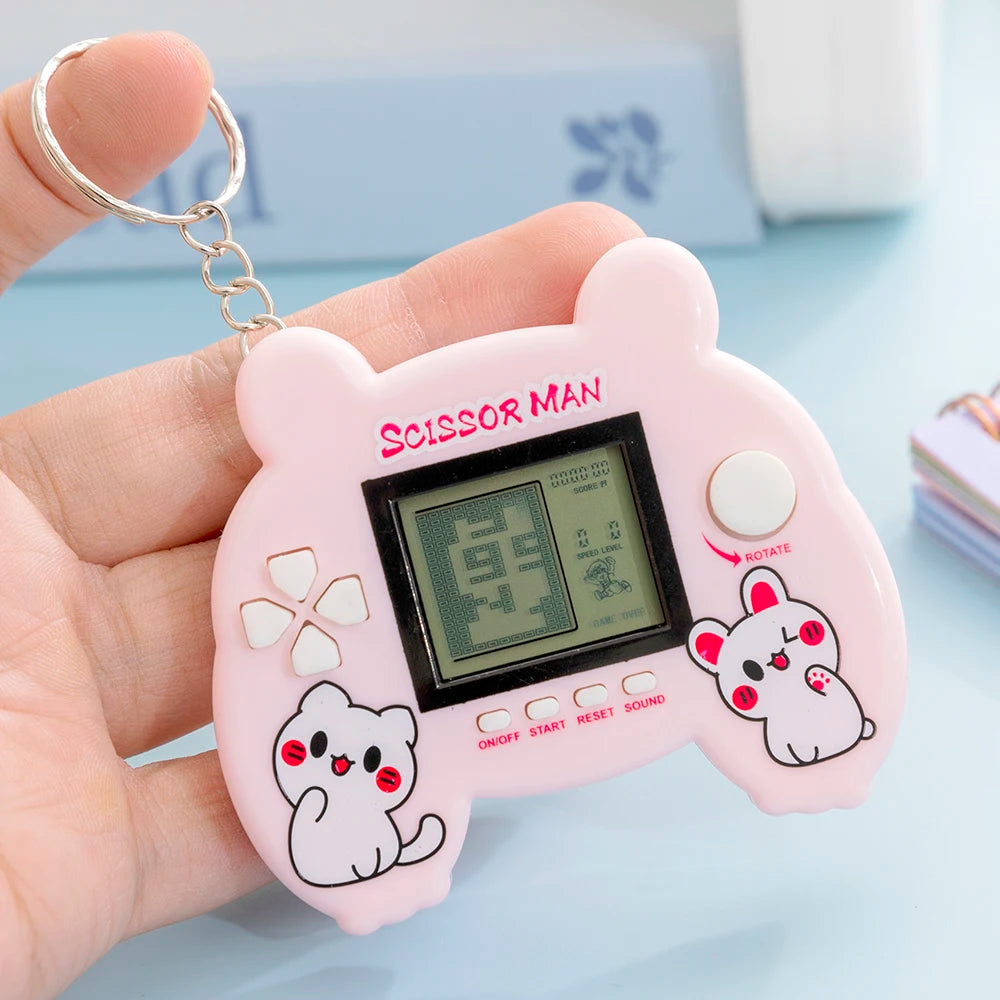 Electronic Pets Game Toys Keychain Virtual Tamagotchi Virtual Cyber Digital Animals Toys Nostalgic Game Machine For Kids Child