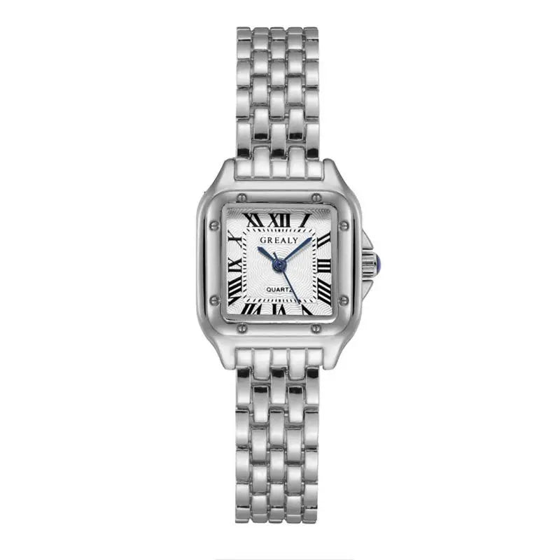 Luxury Women's Watches Classic Brand Square Ladies Quartz Wristwatches Alloy Strap Business Female Clock Bracelet watch