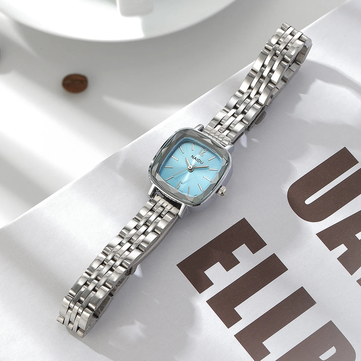 Fashionable Casual Simple Versatile Stainless Steel Strap Quartz Watch Women's Watch
