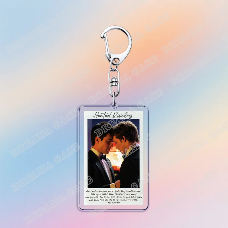 Hot Heated Rivalry Keychain for Accessorie Bag Chaim Shane Hollander Ilya Rozanov LGBT Lovers Keyrings Jewelry Freinds Gifts