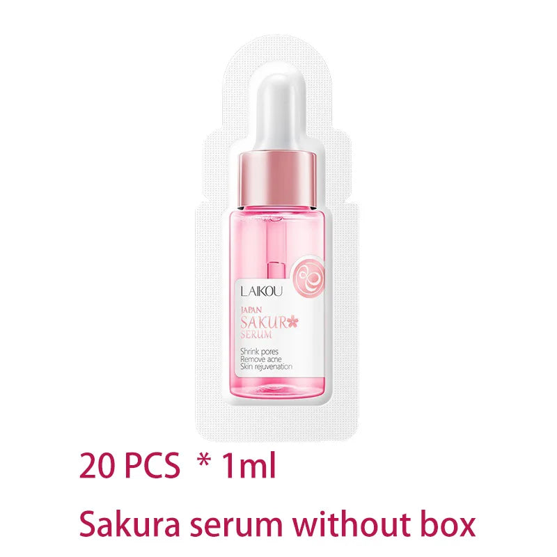 LAIKOU 20pcs Japan Sakura Serum Anti-Aging Whitening Moisturizer Nourish Repairing Brightening Rejuvenation Skin Face Serum Care