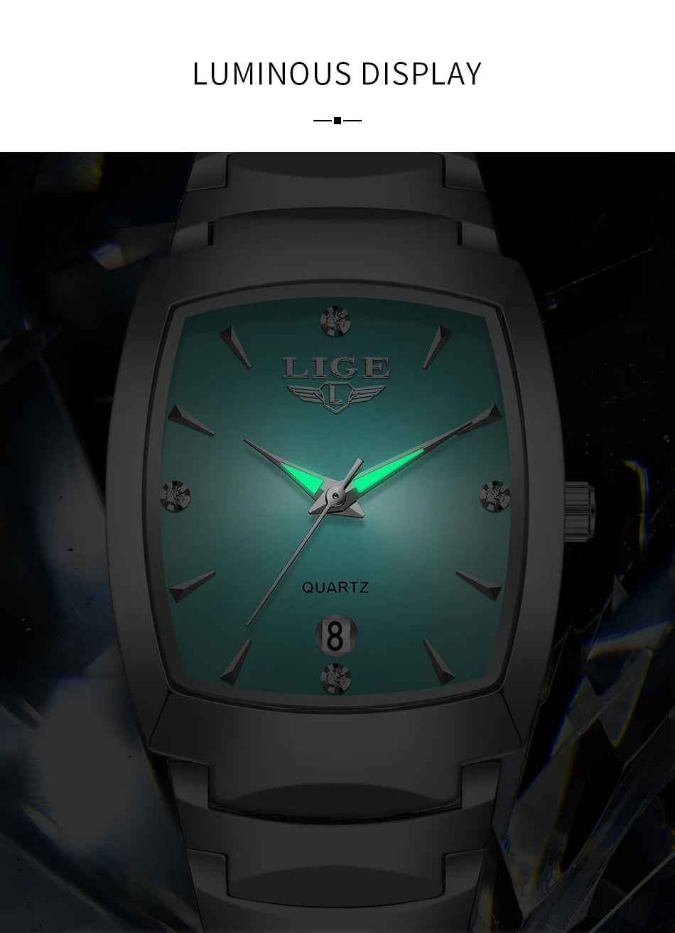 LIGE New Ladies Waterproof Watch Luxury Stainless Steel Women Watches Creative Fashion Original Elegant Quartz Wristwatch Gift