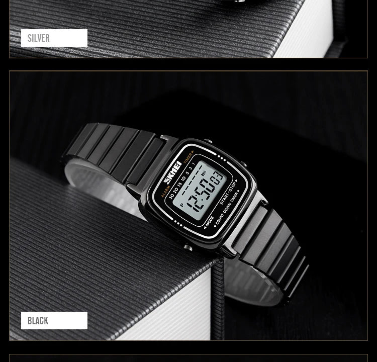 SKMEI 1901 Brand Luxury Watch Women Fashion Sport Waterproof Electronic Watches Ladies Watches Small Reloj Digital Wristwatch