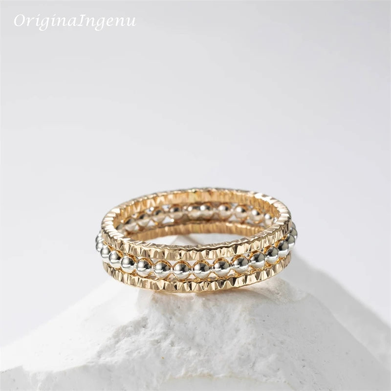 14K Gold Filled Dainty Stacking Ring Set Personalized Handmade Ring Minimalism Jewelry Tarnish Resistant Hypoallergenic Ring