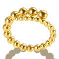 Dainty Stainless Steel Beads Stackable Ring for Women Girl Statement  Minimalist New Fashion Wholesales Jewelry Gift