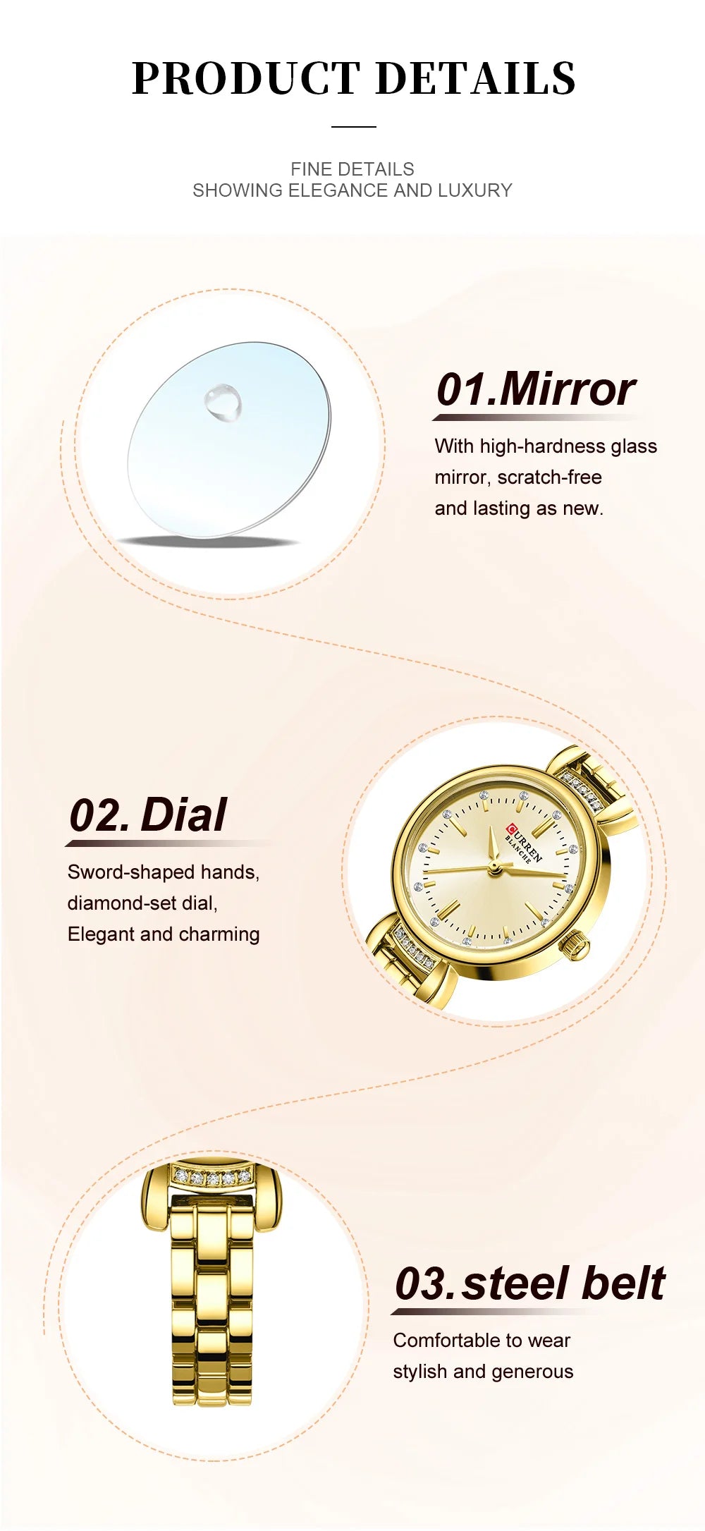 CURREN Brand Cute Luxury Women Bracelet Watches Fashion Women Dress Wristwatch Ladies Quartz Sport Watch Dropshiping