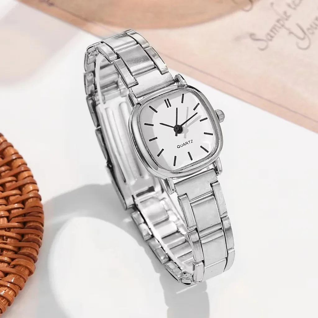 Luxury Wrist Watches for Women Fashion Analog Quartz Watch Stainless Steel Strap Ladies Watch Casual Digital Bracele Watch