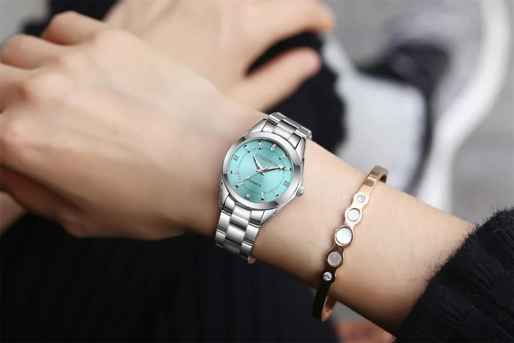 CHRONOS Elegant Women Watches Luxury Ladies Fashion Girls Wristwatch Quartz Movement Stainless Steel Gift for Female Girlfriend
