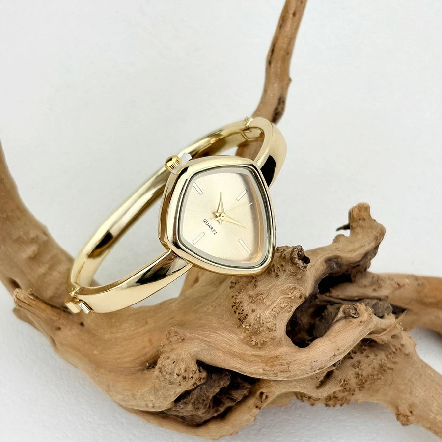 Irregular-Shaped Minimalist Bracelet Watch for Women