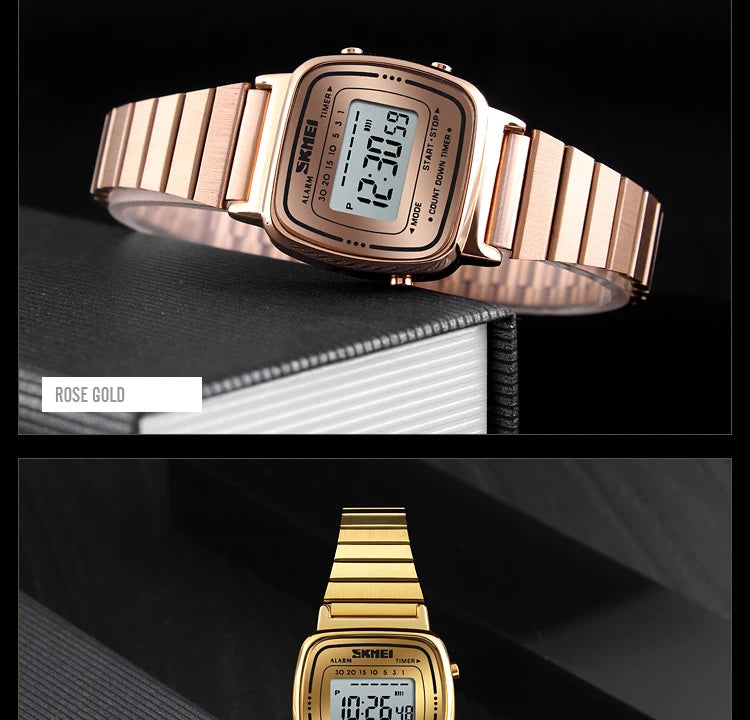 SKMEI 1901 Brand Luxury Watch Women Fashion Sport Waterproof Electronic Watches Ladies Watches Small Reloj Digital Wristwatch