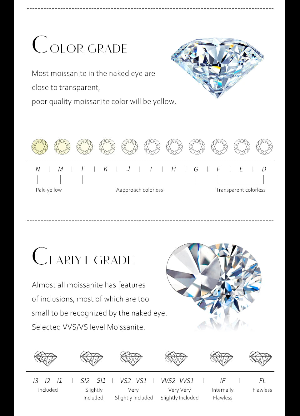 MINTYBOX Clover Moissanite 18k Gold Plated Diamond Wedding Band Ring For Women S925 Silver Engagement Party Fine Jewelry Gift