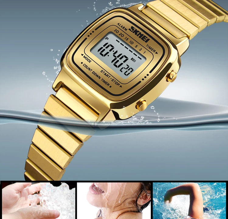 SKMEI 1901 Brand Luxury Watch Women Fashion Sport Waterproof Electronic Watches Ladies Watches Small Reloj Digital Wristwatch