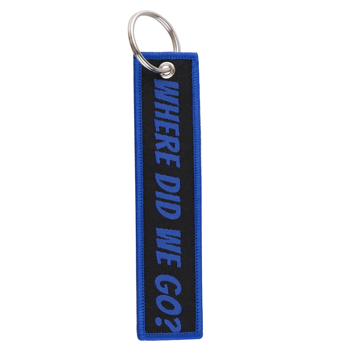Creative Letter Car Key Chain Funny Quotes Keychains for Men Embroidered Key Tags key ring holder Motorcycle Tag Chaveiro