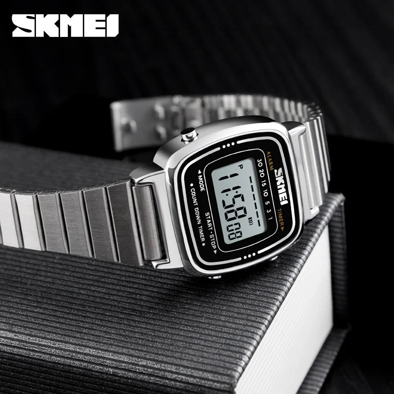 SKMEI 1901 Brand Luxury Watch Women Fashion Sport Waterproof Electronic Watches Ladies Watches Small Reloj Digital Wristwatch