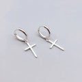 925 Sterling Silver Cross Earrings For Women Trendy Earring Jewelry Prevent Allergy Party Accessories Gift