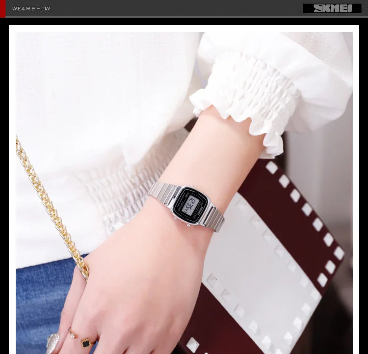 SKMEI 1901 Brand Luxury Watch Women Fashion Sport Waterproof Electronic Watches Ladies Watches Small Reloj Digital Wristwatch
