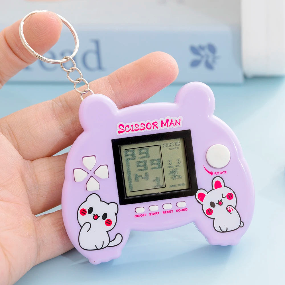 Electronic Pets Game Toys Keychain Virtual Tamagotchi Virtual Cyber Digital Animals Toys Nostalgic Game Machine For Kids Child