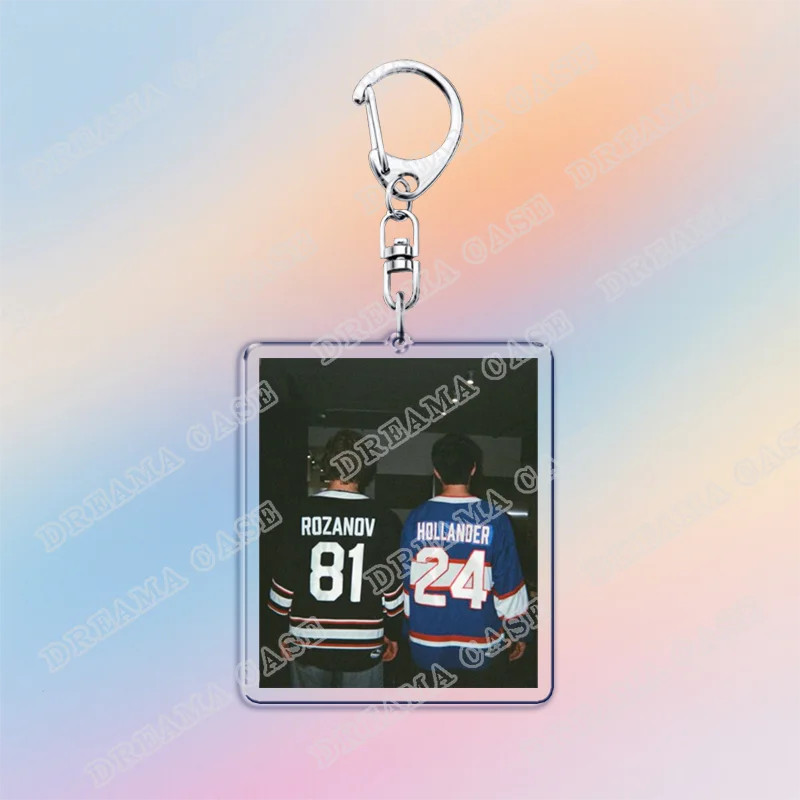 Hot Heated Rivalry Keychain for Accessorie Bag Chaim Shane Hollander Ilya Rozanov LGBT Lovers Keyrings Jewelry Freinds Gifts
