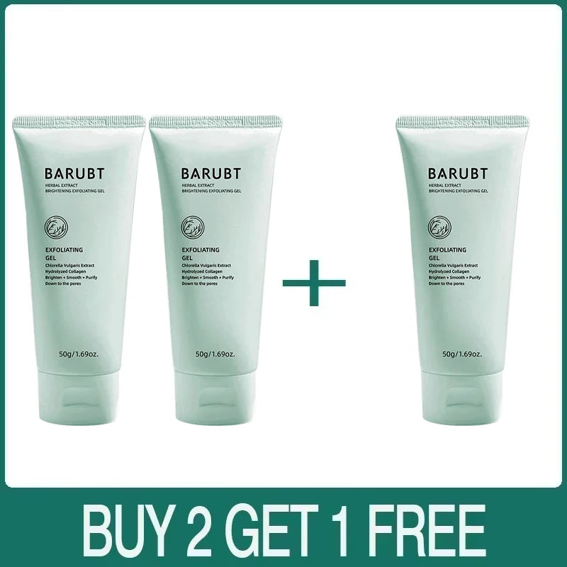 Facial Exfoliating Peeling Gel Face Scrub Moisturizing Whitening & Cleanses All Skin