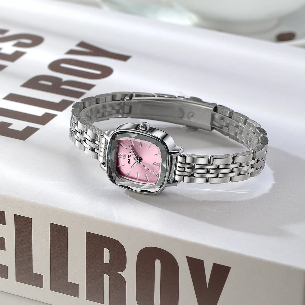 Fashionable Casual Simple Versatile Stainless Steel Strap Quartz Watch Women's Watch
