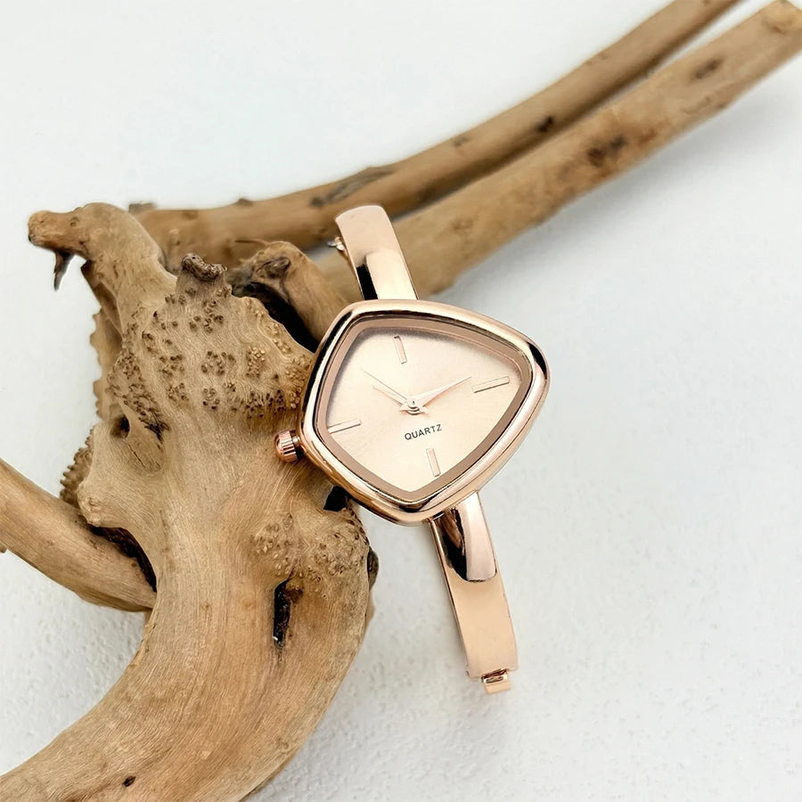 Irregular-Shaped Minimalist Bracelet Watch for Women