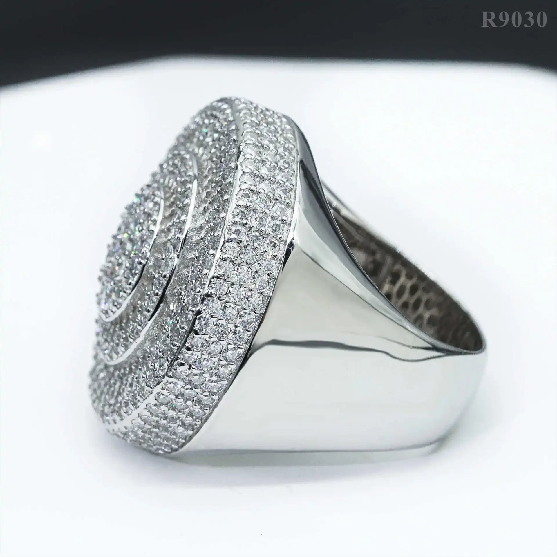 New  Modern Moissanite Rings for Men Hip hop Mosaic Ring Original 925 Sterling Silver Jewelry Moissanite Diamond Rings for Men