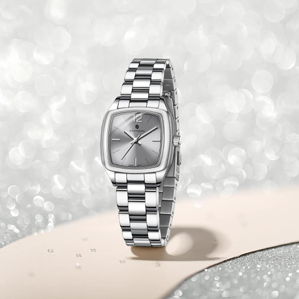 SAPPHERO Elegant Women's Watch Luxury Ultra Thin Stainless Steel Quartz Watch Light Luxury Waterproof Watch Sports Wrist Watch