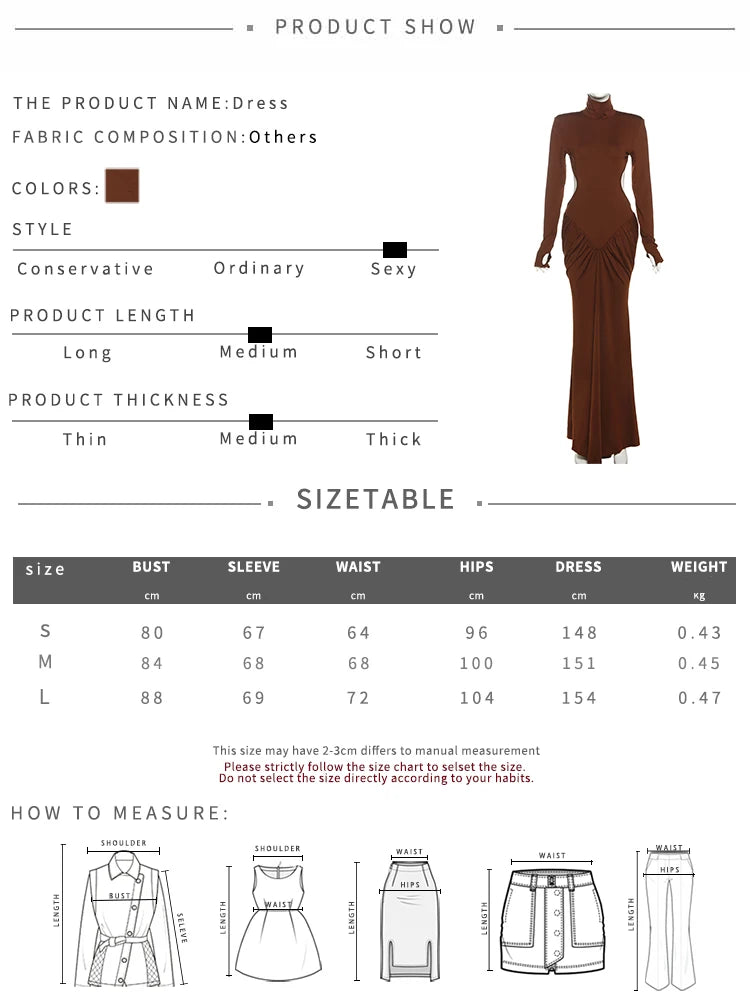 kliou Shirring Sheath Women Maxi Dresses High Street Classic Full Sleeve Straight Shoulder Backless Vestidos Mujer Evening Wear