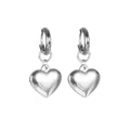 New Style Stainless Steel Heart Drop Huggie Earrings For Women Girlfriend Earrings Jewelry Valentine's Day Gifts