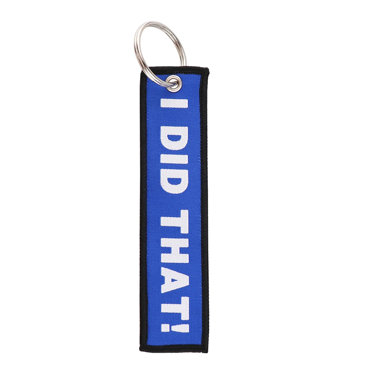 Creative Letter Car Key Chain Funny Quotes Keychains for Men Embroidered Key Tags key ring holder Motorcycle Tag Chaveiro