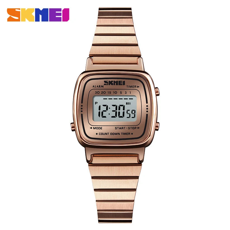 SKMEI 1901 Brand Luxury Watch Women Fashion Sport Waterproof Electronic Watches Ladies Watches Small Reloj Digital Wristwatch