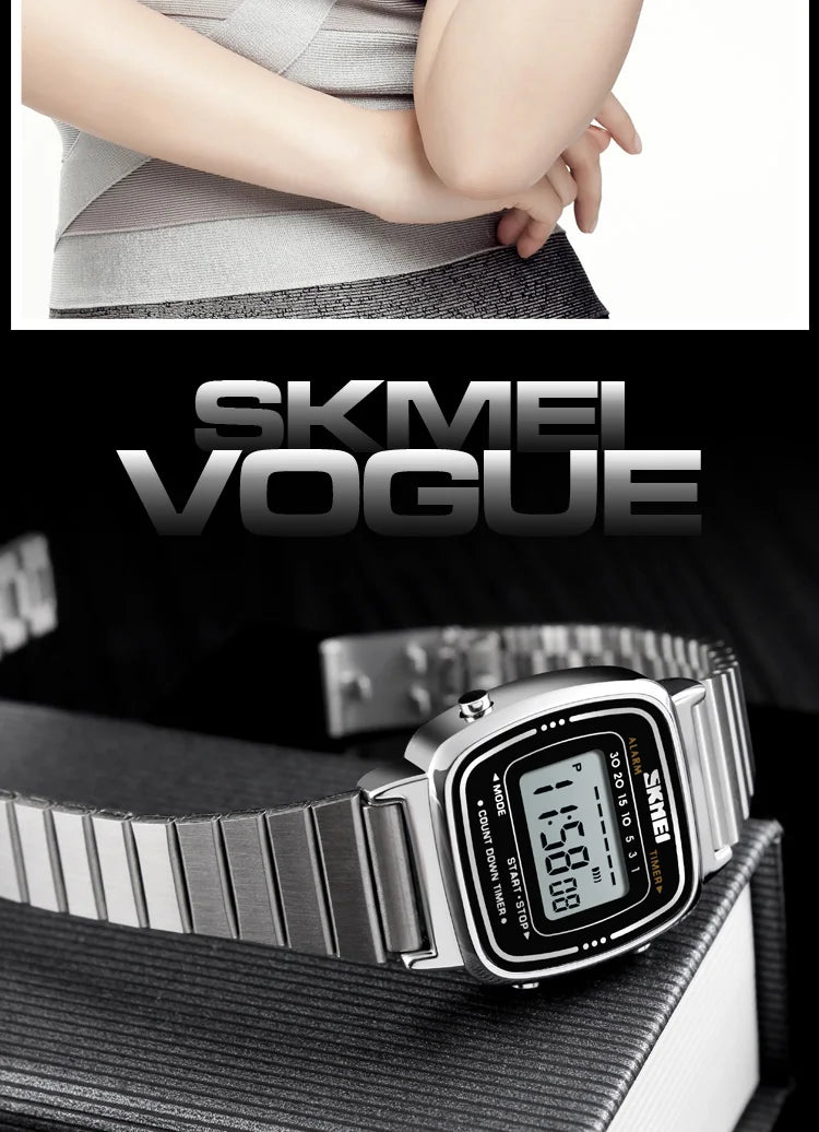 SKMEI 1901 Brand Luxury Watch Women Fashion Sport Waterproof Electronic Watches Ladies Watches Small Reloj Digital Wristwatch