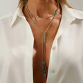 Salircon 4 Styles Boho Irregular CCB Beaded Long Necklace Women Hip Hop Creative Sexy Y-Shaped Clavicle Chain Elegent Jewelry