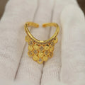 New Sight  Accessories Zirconia Metal Beads Open Rings for Women Luxury Crystal Waterdrop Wedding Engagement Rings