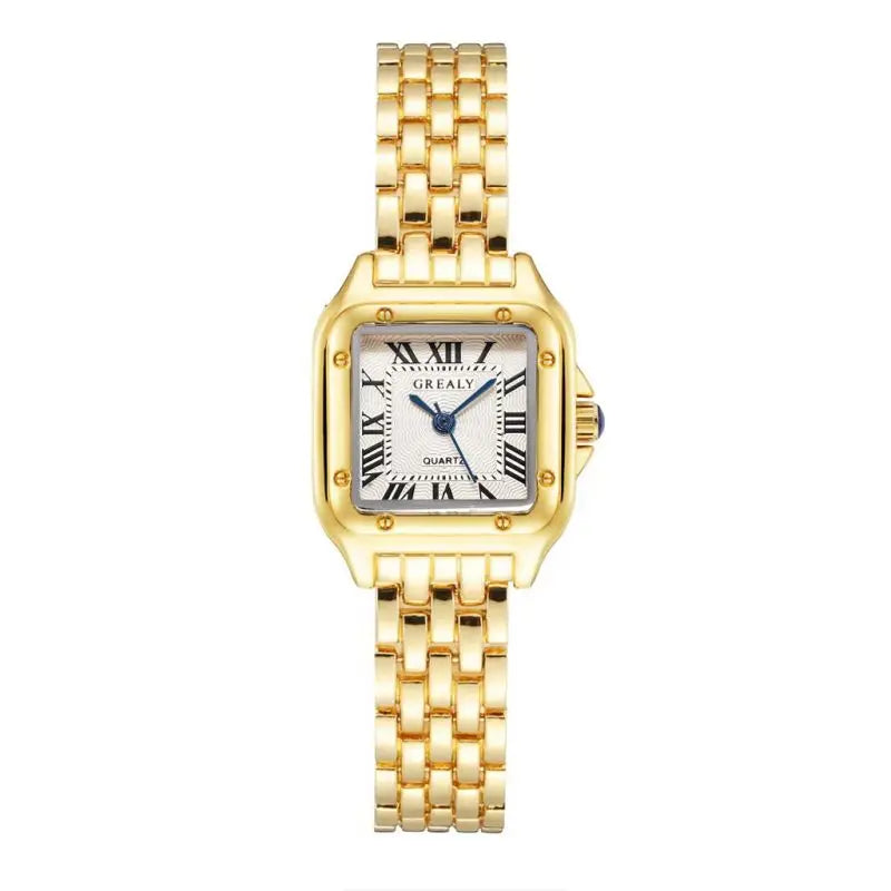 Luxury Women's Watches Classic Brand Square Ladies Quartz Wristwatches Alloy Strap Business Female Clock Bracelet watch