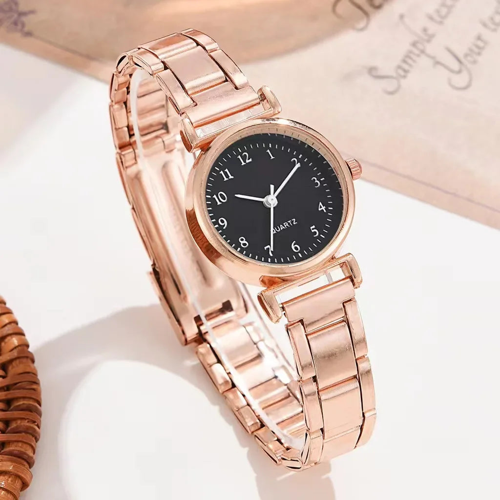 Luxury Wrist Watches for Women Fashion Analog Quartz Watch Stainless Steel Strap Ladies Watch Casual Digital Bracele Watch