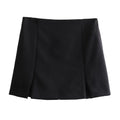 HH Summer Women's Short and Unique Tight Bra 2-piece Set Vintage Elegant Women's High Waist A-line Slim Fit Short Skirt Set