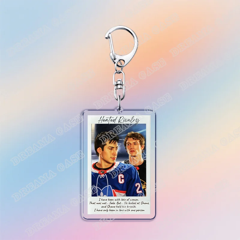 Hot Heated Rivalry Keychain for Accessorie Bag Chaim Shane Hollander Ilya Rozanov LGBT Lovers Keyrings Jewelry Freinds Gifts